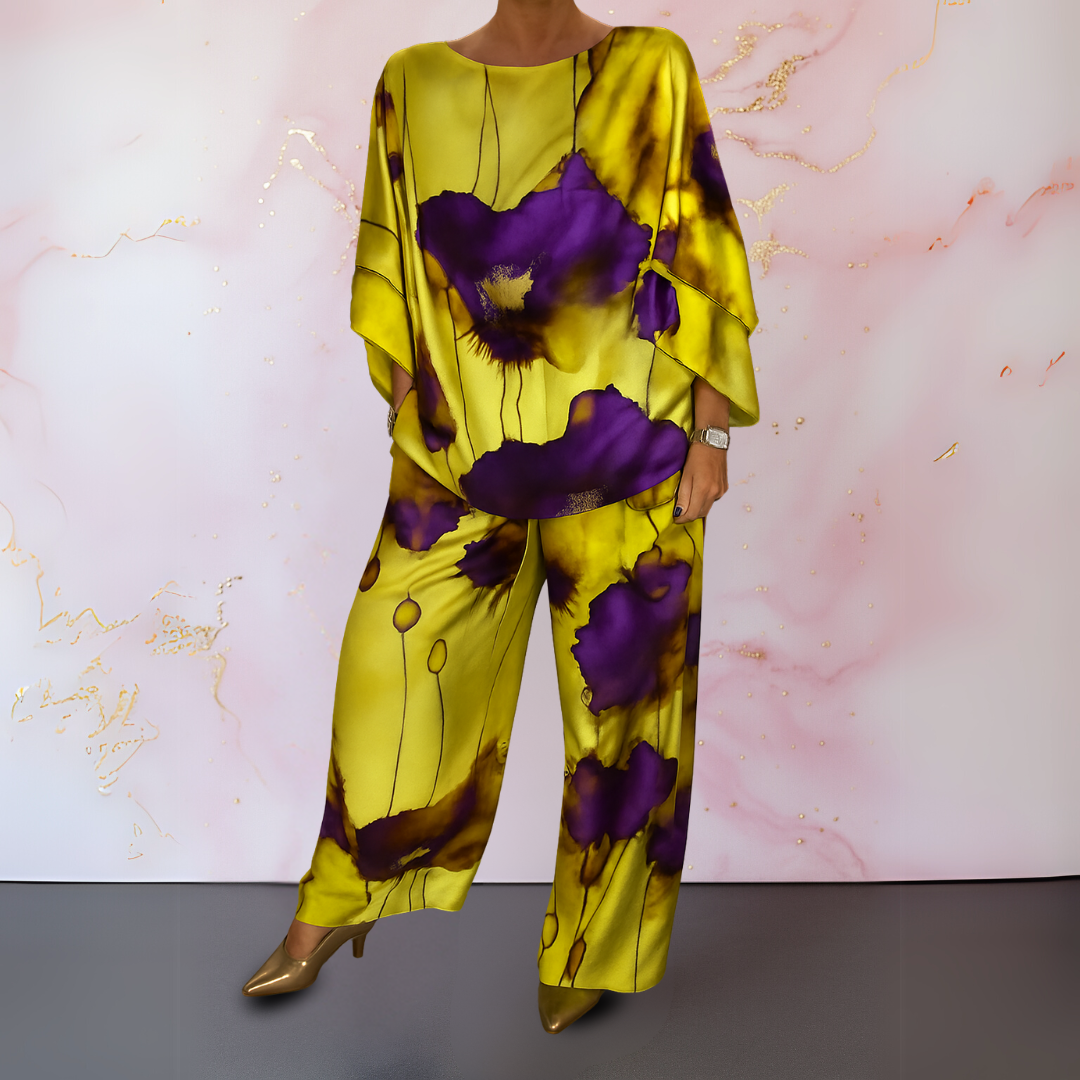 Elegant two-piece top and pants set for Women | Moniera Luxe