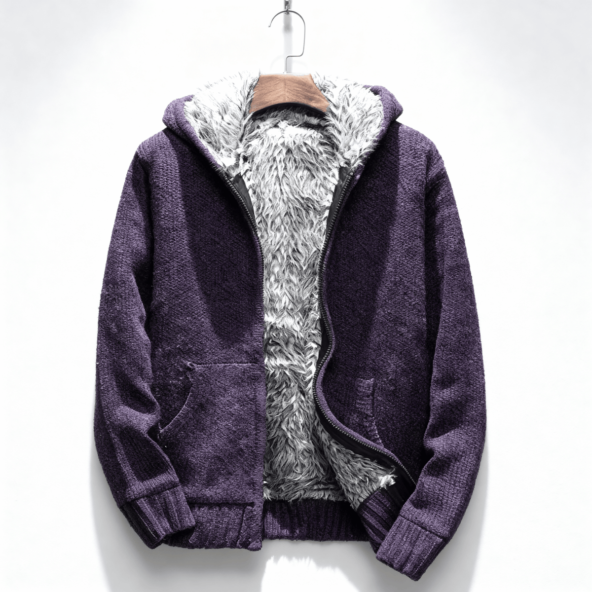 Merrin Fur-Lined Zip Hoodie men | Caelmont