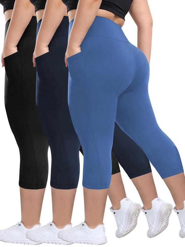 Breathable casual everyday capri trousers three-pack for women | Mira -7