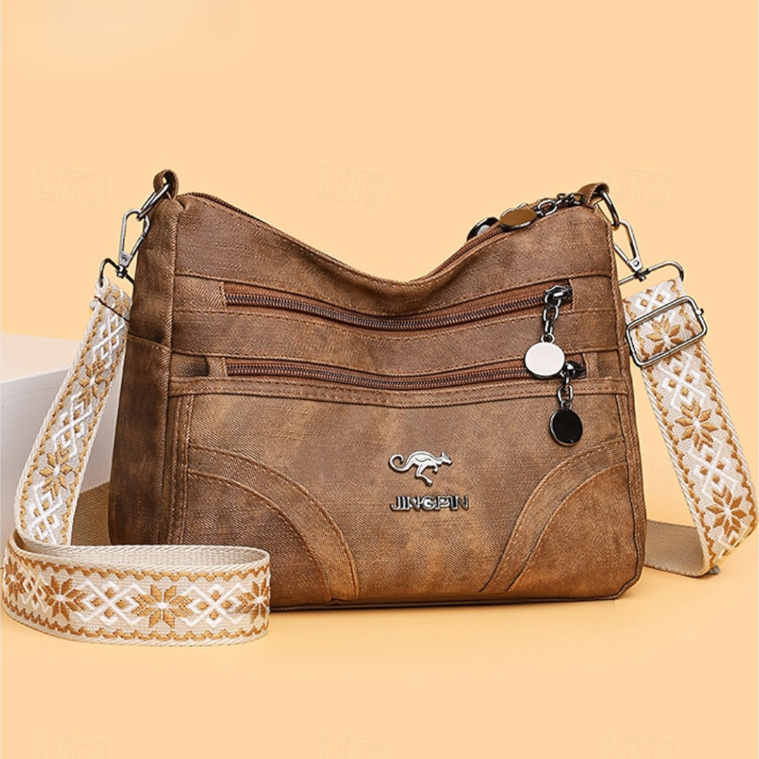 Elijah | Women's Multi Pocket Zip Crossbody Bag