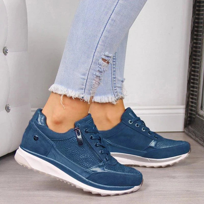 Zip-up orthopaedic everyday trainers for women | Ginette -8