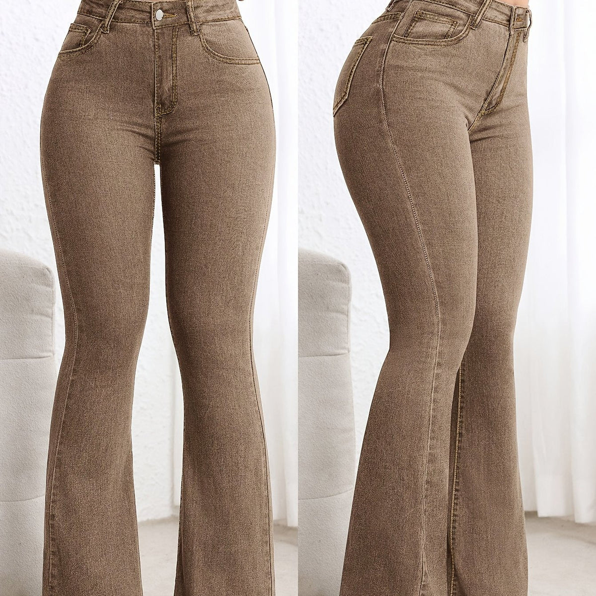 Sable | Women's Sun Washed Flare Denim Jean