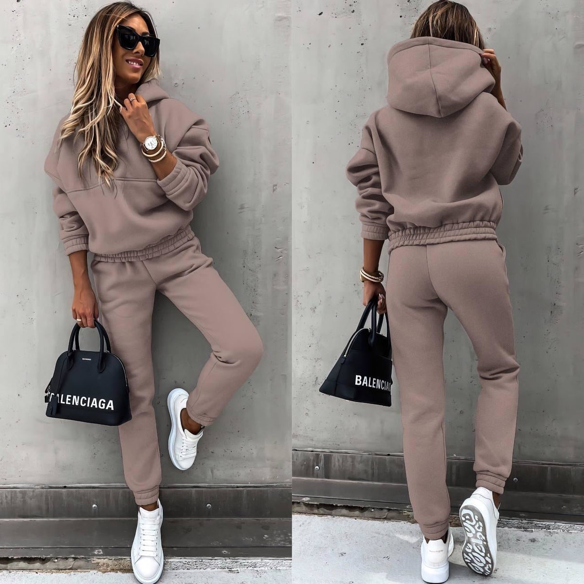 Modern relaxed two-piece lounge set for Women | Elane Pure