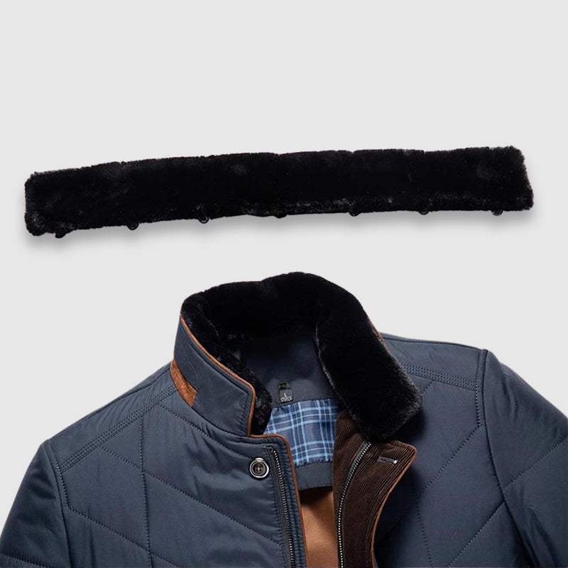 Stand-collar zip and button everyday jacket for men | Timeless Felix -9