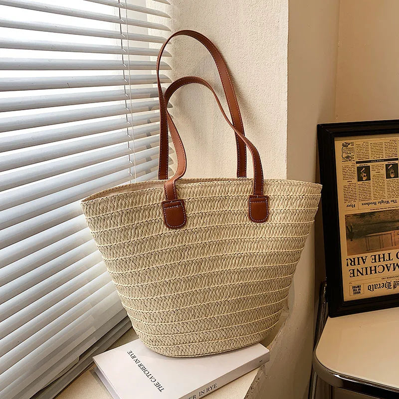 Odalys | Woven Straw Shoulder Bag