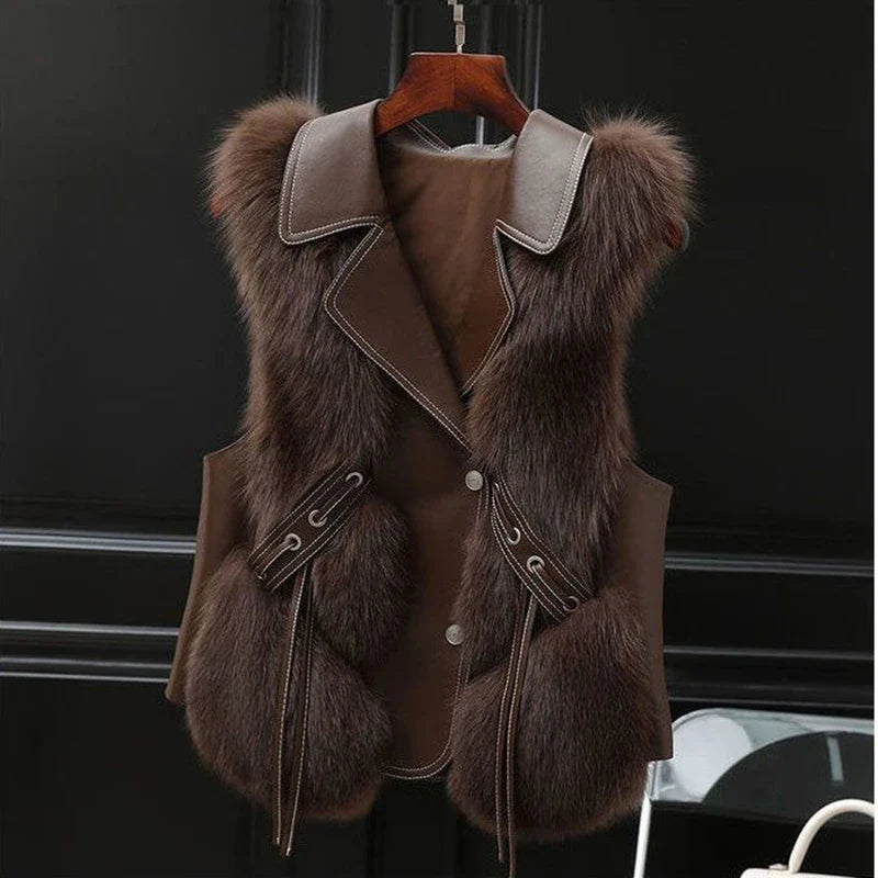 Regal Faux Fur Vest for Women | Mirelda