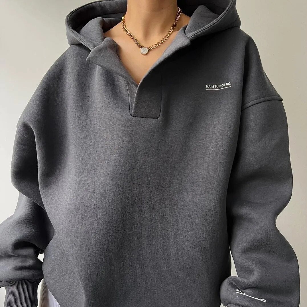 Marisela | Women's Oversized Crossover Hood Hoodie