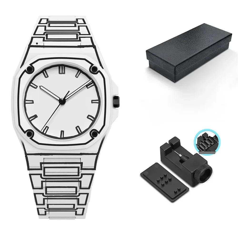Outline Arc 3D Dial Watch for Men