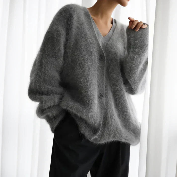 Elegant relaxed-fit long cardigan for Women | Ella Grace