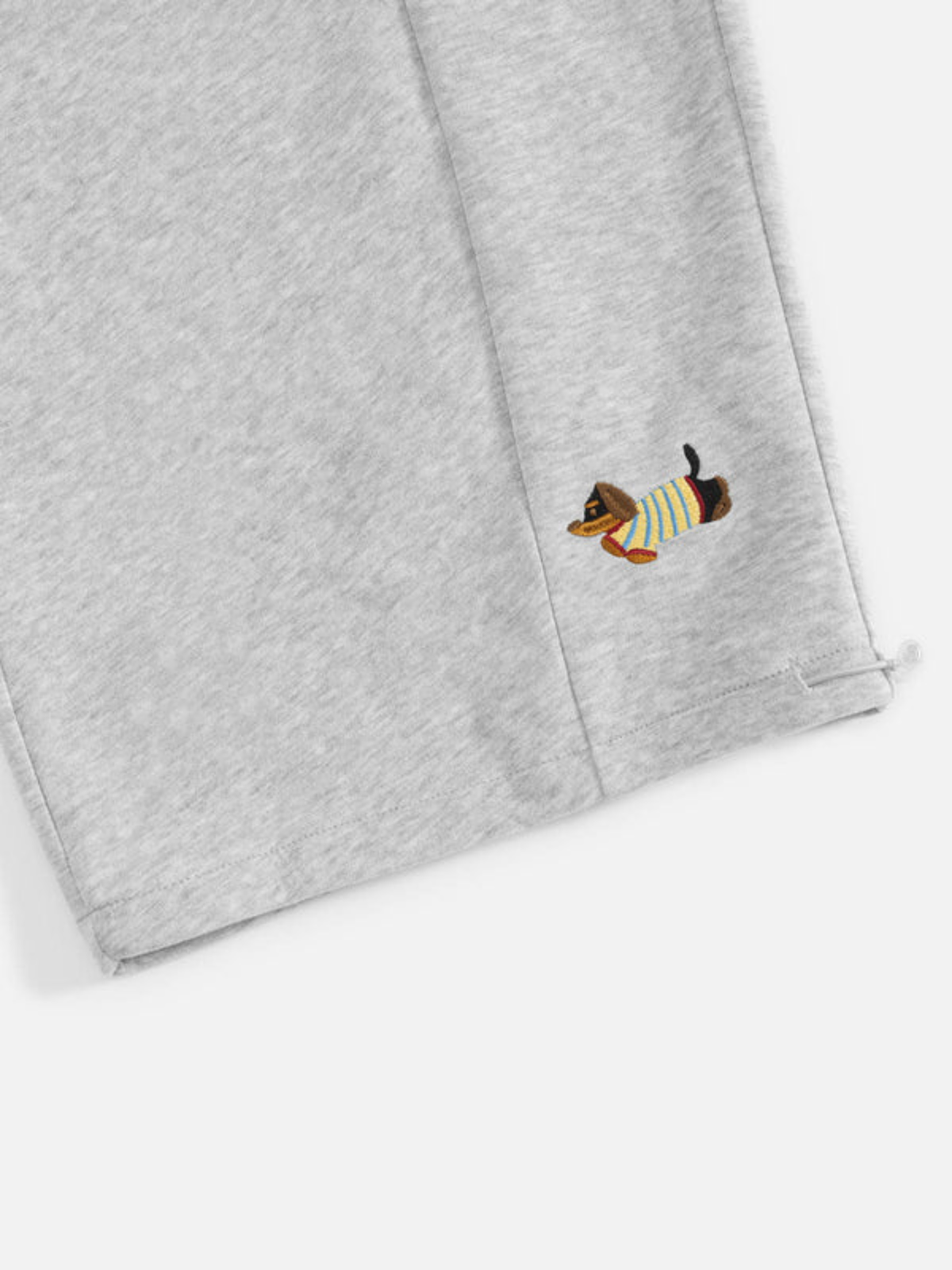 Embroidered barrel-leg casual sweatpants for women | Amalfi -14