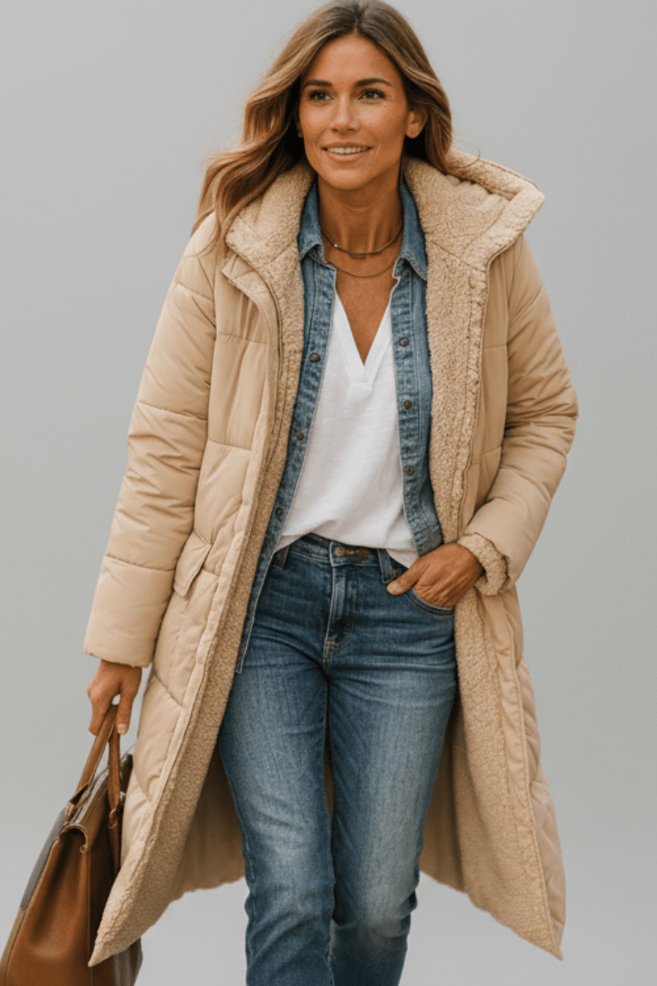 Liselle | Women's Hooded Longline Puffer Coat