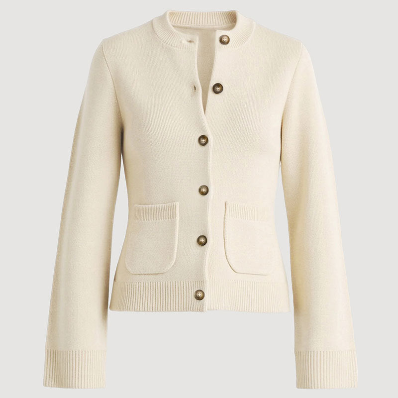 Elvara | Women's Knit Button Up Cardigan with Flared Sleeves