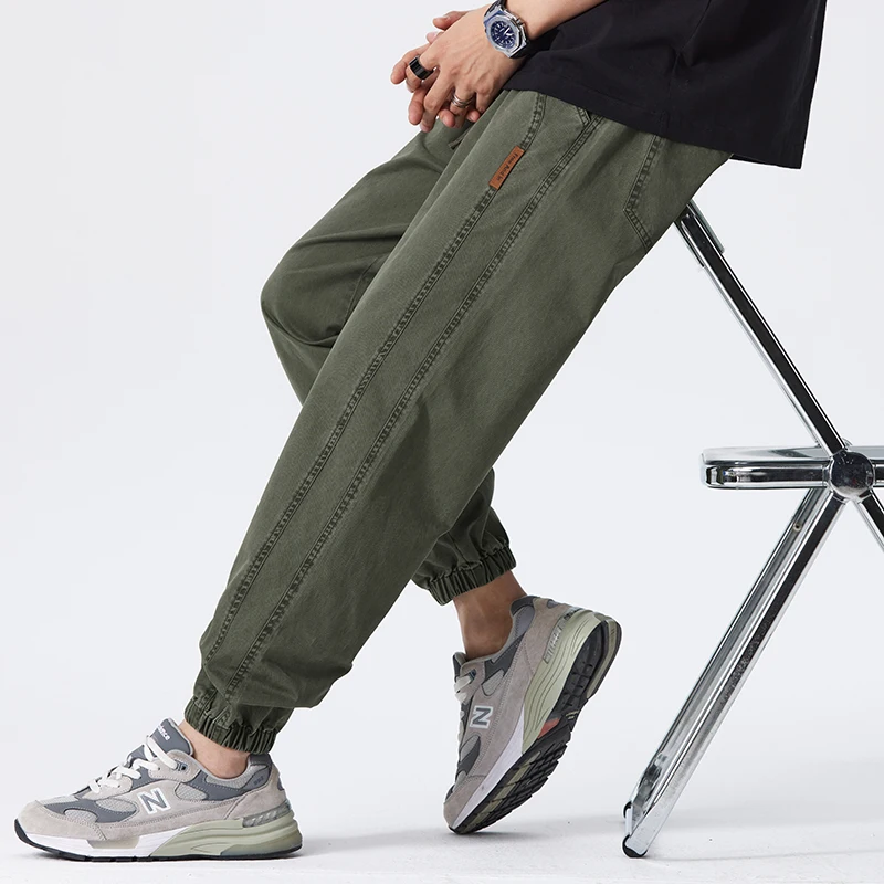 Classic organic-cotton drawstring everyday joggers for men | Greencore -7