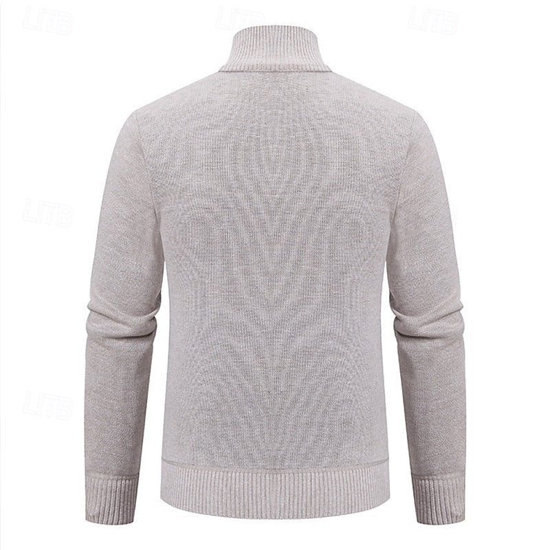 Kingsmere | Men's Textured Zip Front Cardigan