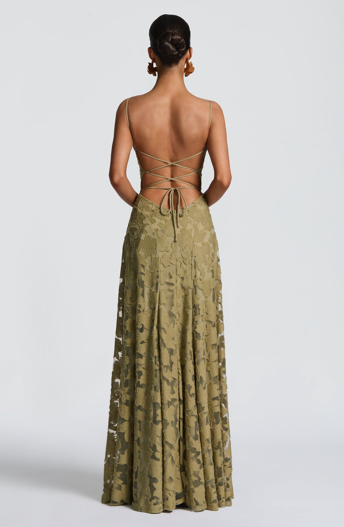 Juliette | Women's Ruched Floral Maxi Dress with Spaghetti Straps