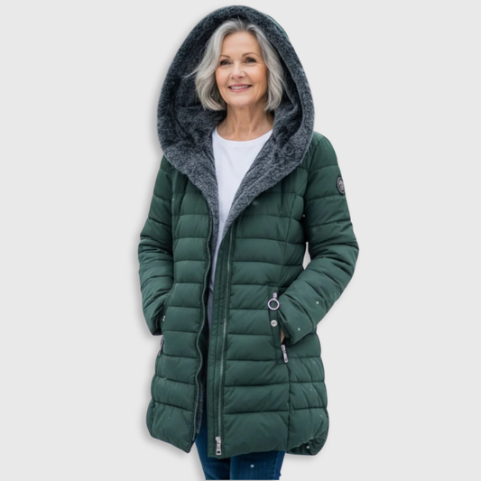 Warm puffer winter coat for women | Olivia -1