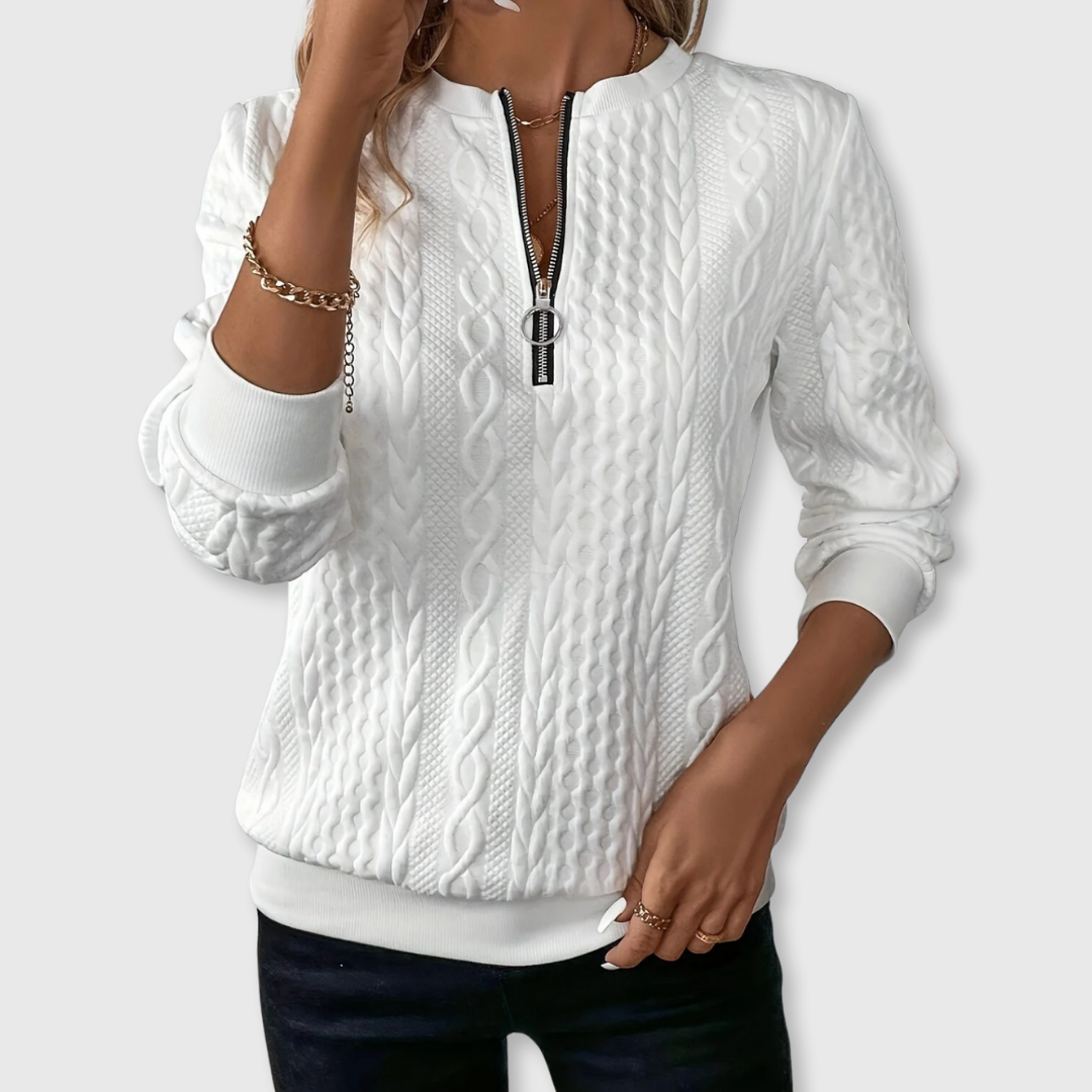 Stylish cosy knitted everyday jumper for women | Lina -1