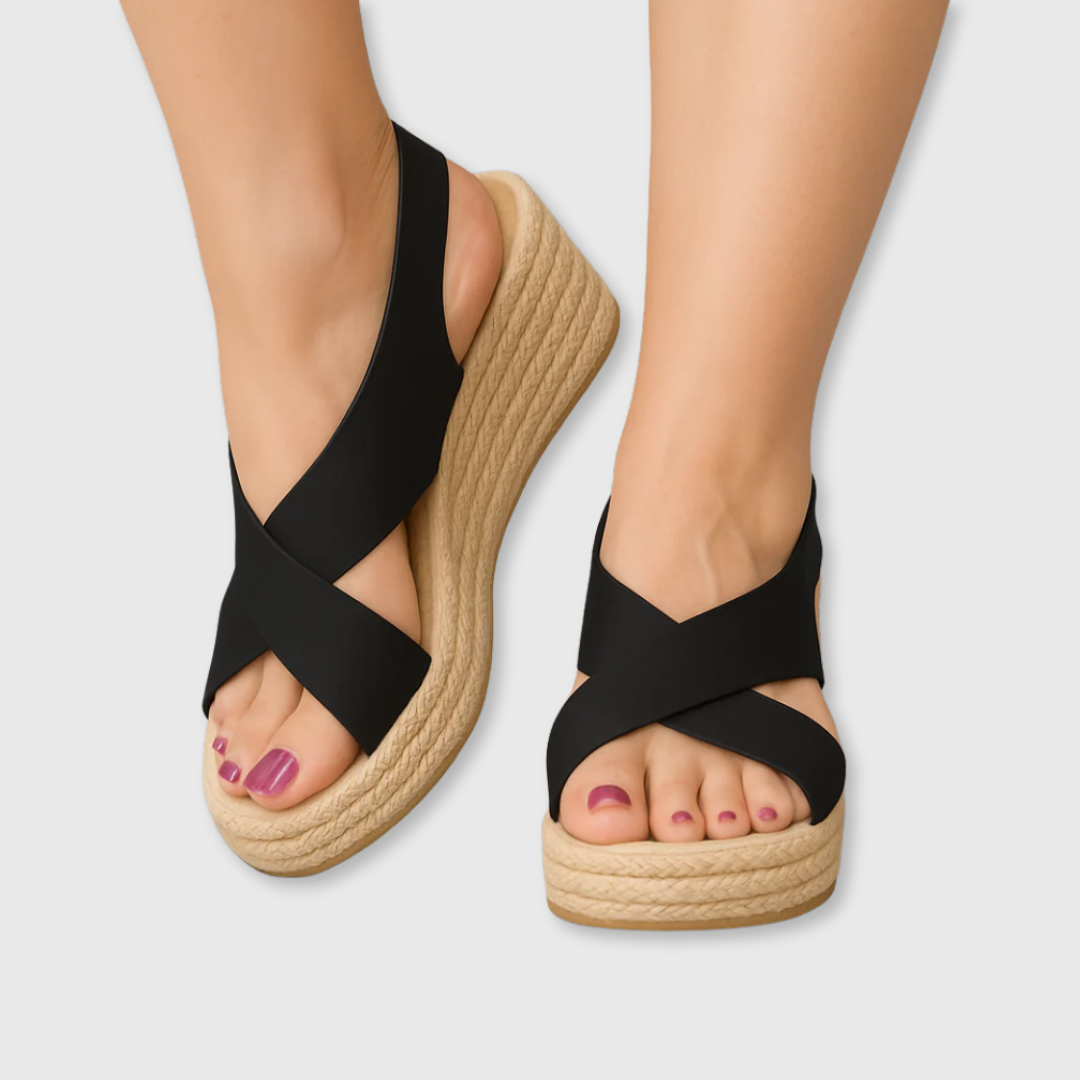 Elegant espadrille-style summer sandals for women | Elaine -1