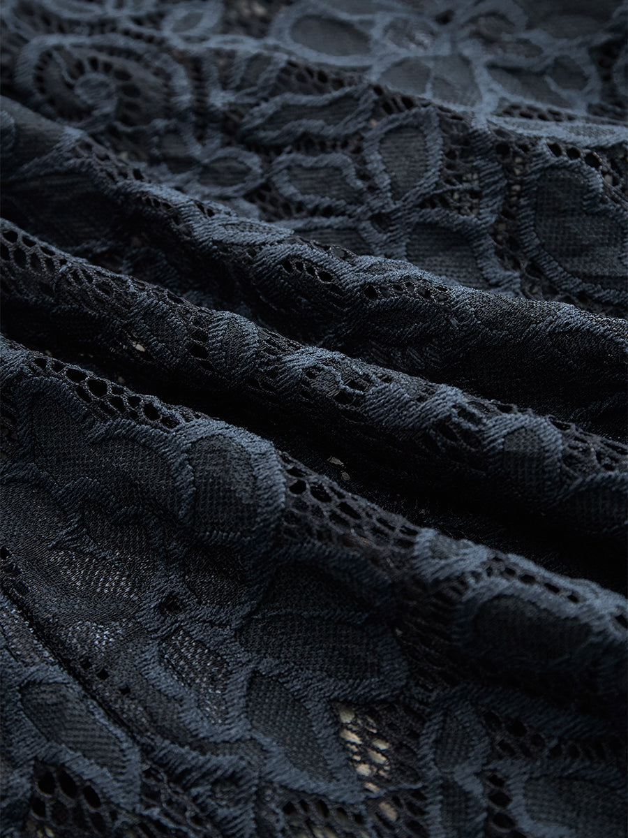 Bohemian lace sleeveless midi dress for Women | Azelina