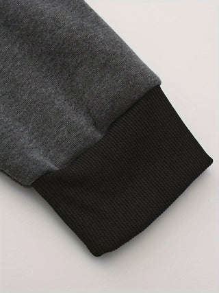 Dervan | Men's Color Block Full Zip Hooded Sweatshirt