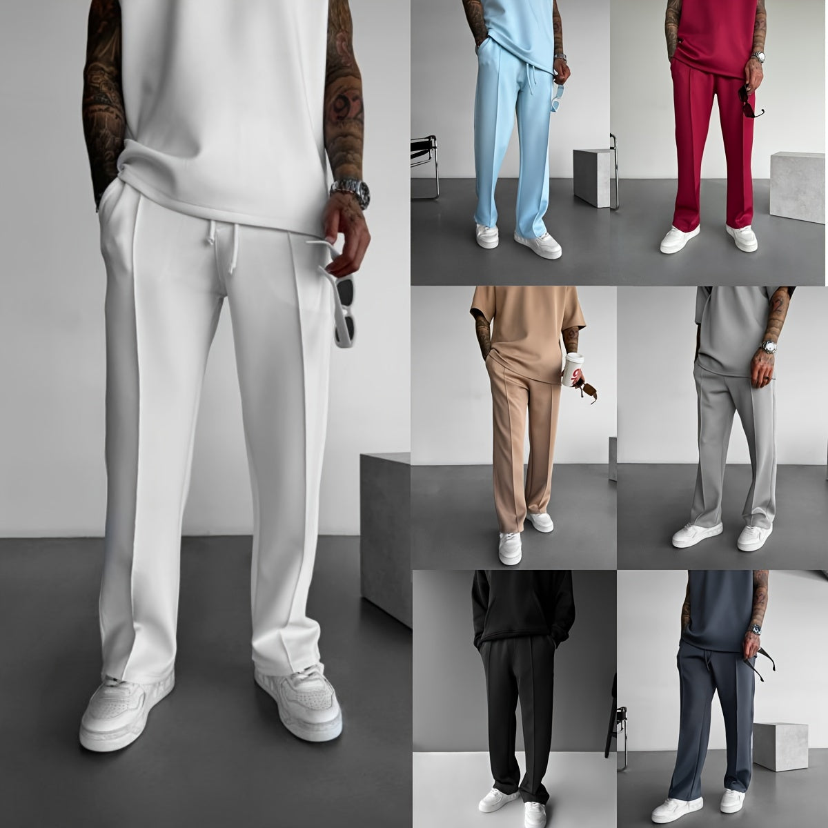 Smart pleated tailored everyday trousers for men | Ellison -18
