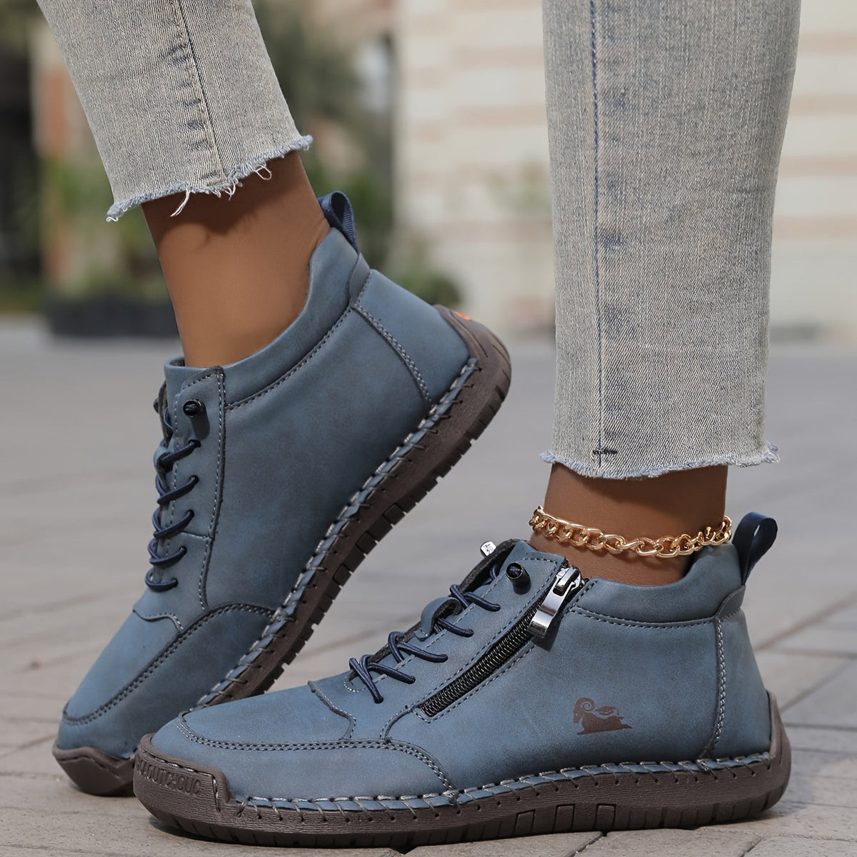 Zip-up orthopaedic everyday comfort shoes for women | Helena -13