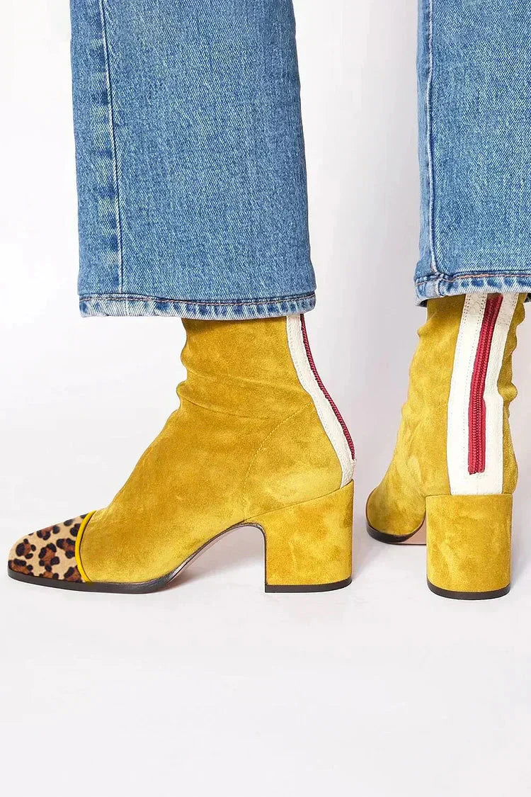 Elegant heeled everyday ankle boots for women | Aria -5