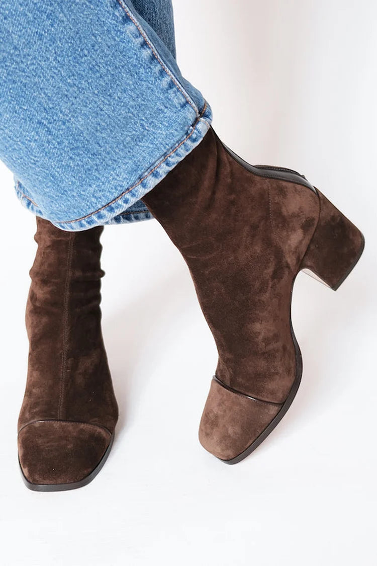 Elegant heeled everyday ankle boots for women | Aria -2