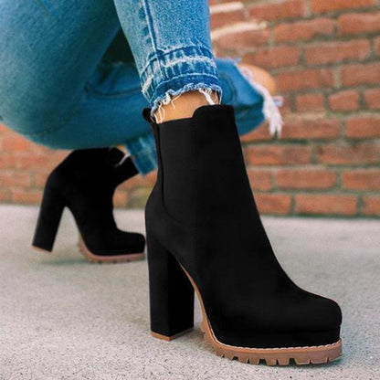 Virella | Women's Platform Block Heel Ankle Boots