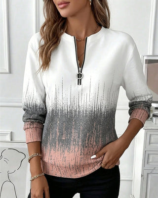 Virelle | Women's Gradient Half Zip Long Sleeve Sweatshirt