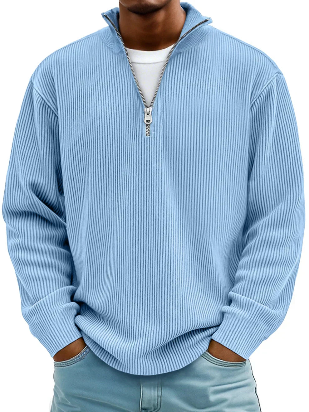 Trendy casual everyday knit pullover for men | Calixto -2