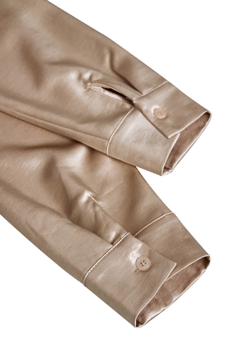 Elegant draped-neckline everyday blouse for women | Serelina -12