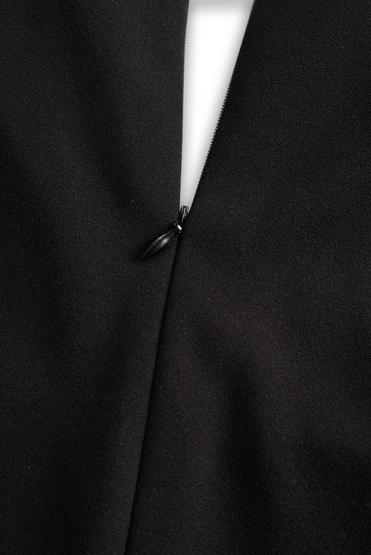 Belted mandarin-collar sheath dress for women | Arlisse -21