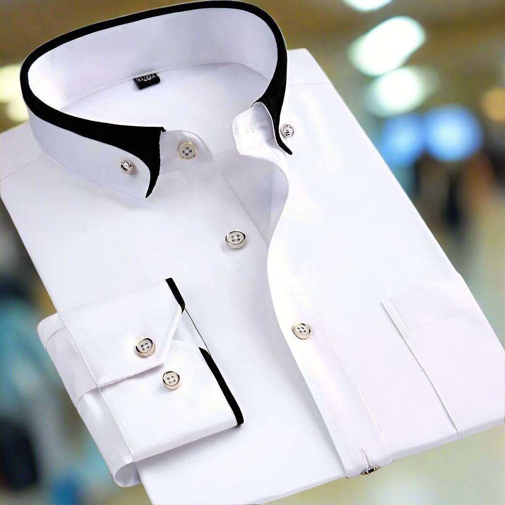 Classic long-sleeve everyday shirt for men | Iver -2