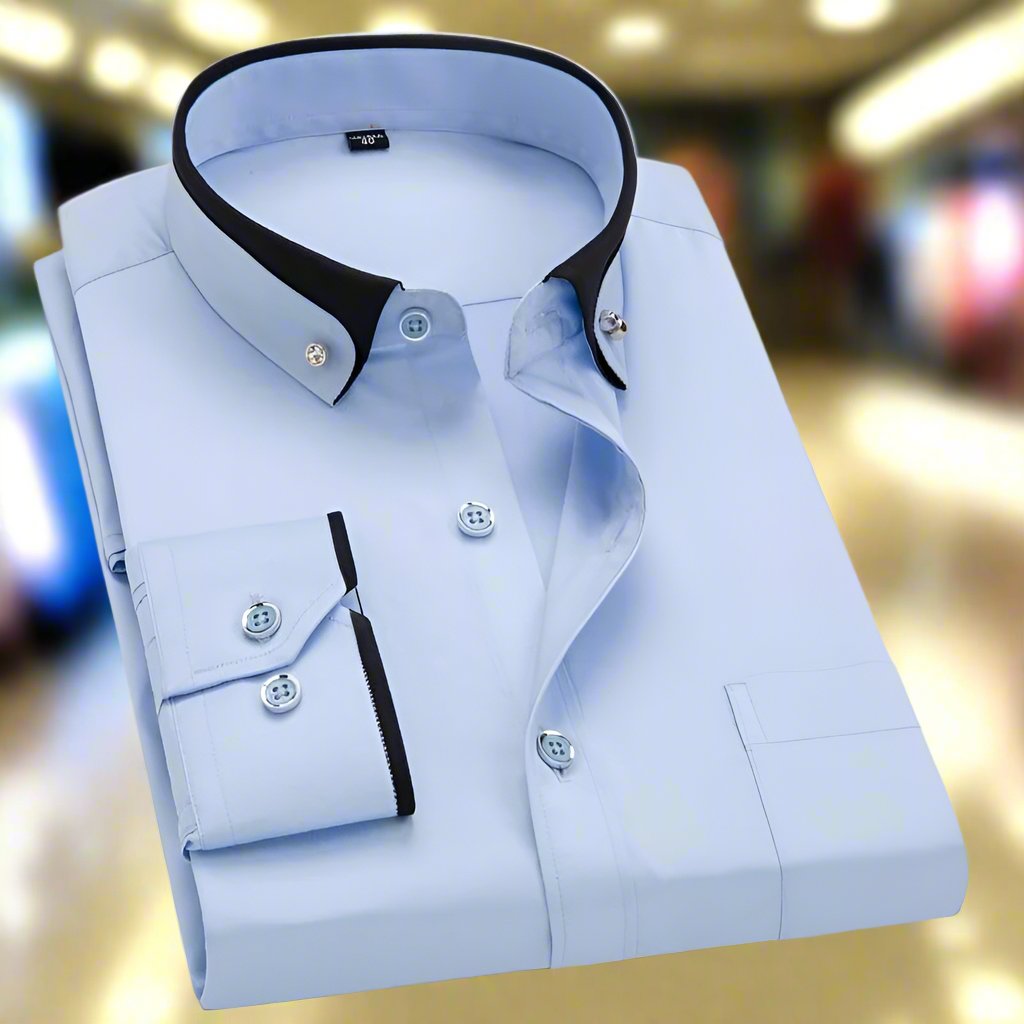 Classic long-sleeve everyday shirt for men | Iver -4