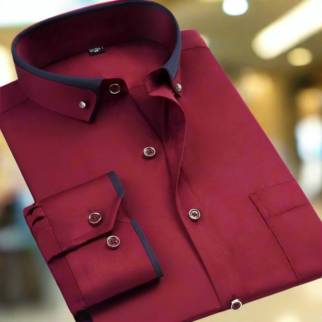 Classic long-sleeve everyday shirt for men | Iver -6