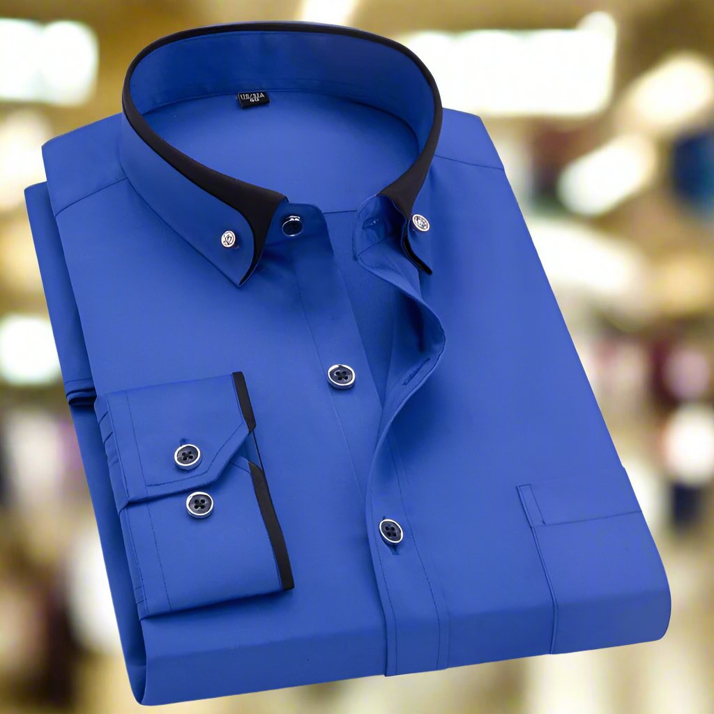 Classic long-sleeve everyday shirt for men | Iver -5