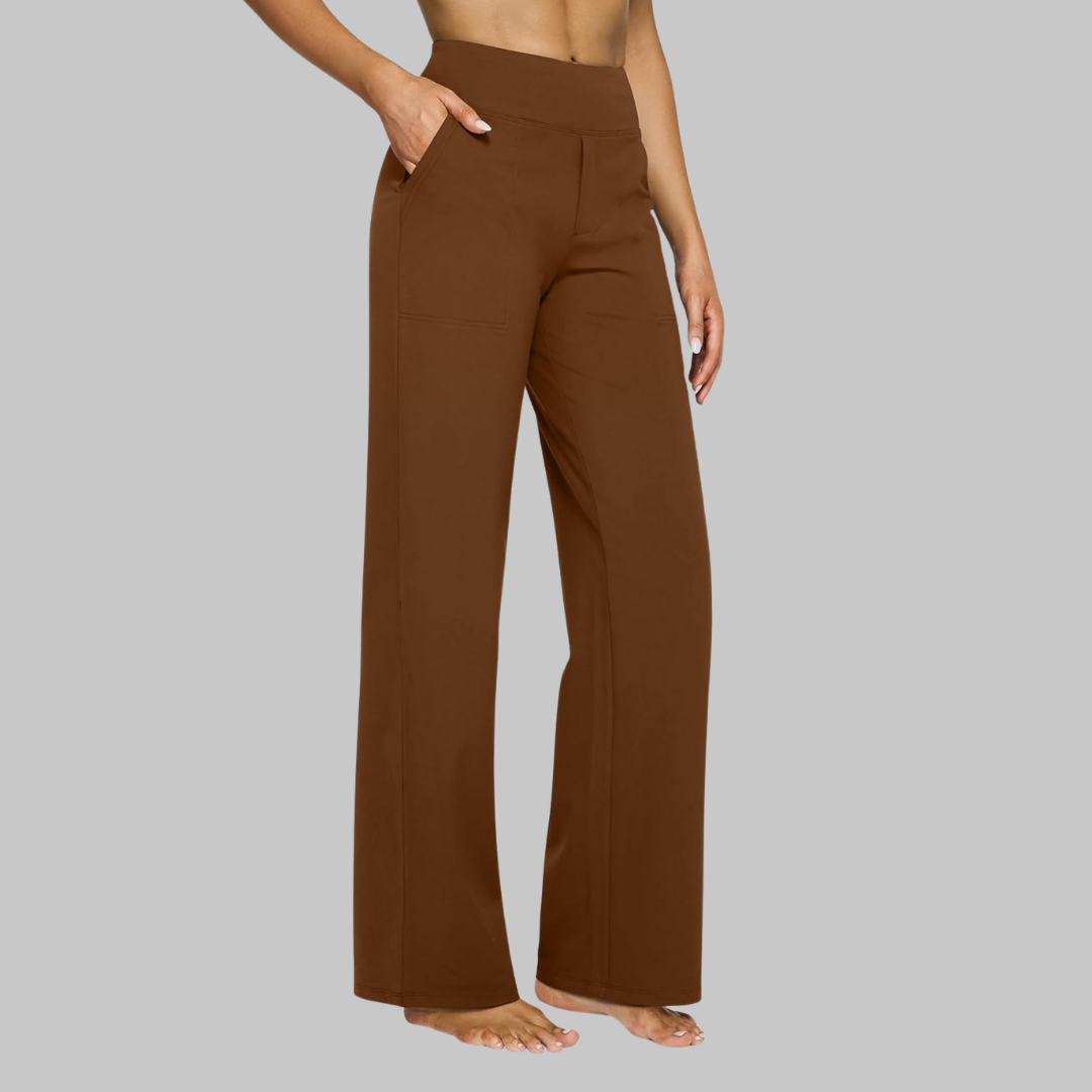 Comfortable stretch everyday casual trousers for women | Adele -12