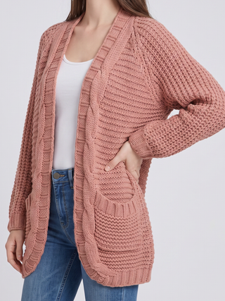 Virelle | Women's Open V-Front Batwing Knit Cardigan