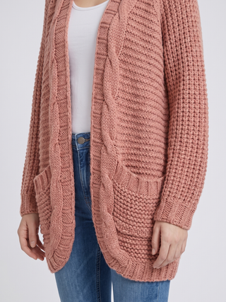 Virelle | Women's Open V-Front Batwing Knit Cardigan