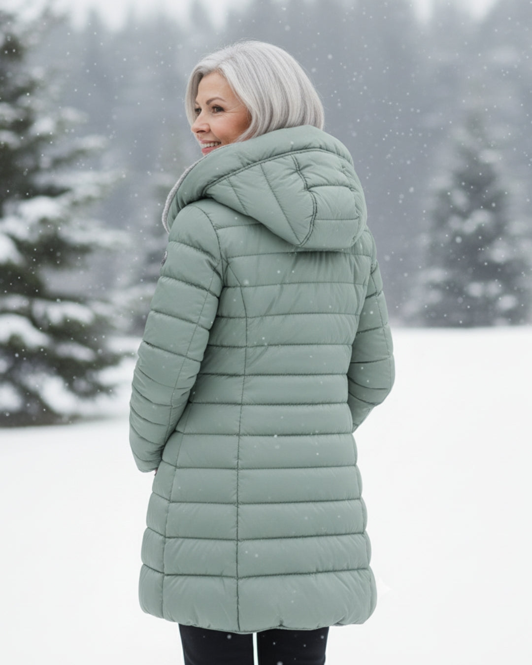 Warm puffer winter coat for women | Olivia -14