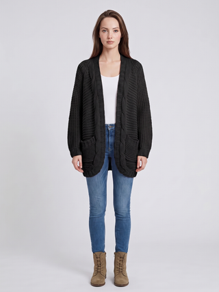 Virelle | Women's Open V-Front Batwing Knit Cardigan