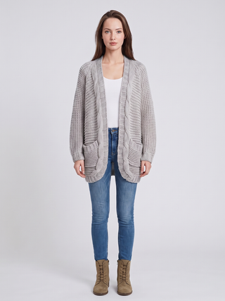 Virelle | Women's Open V-Front Batwing Knit Cardigan