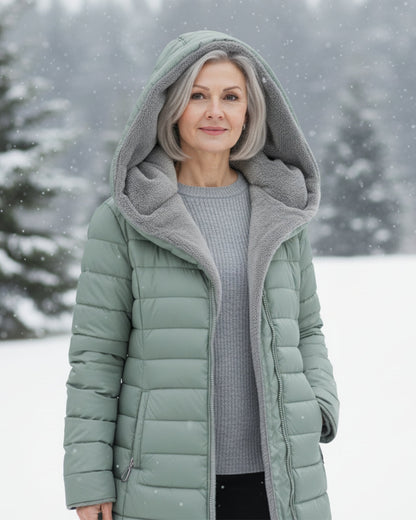 Warm puffer winter coat for women | Olivia -12