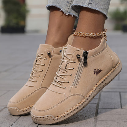 Zip-up orthopaedic everyday comfort shoes for women | Helena -6
