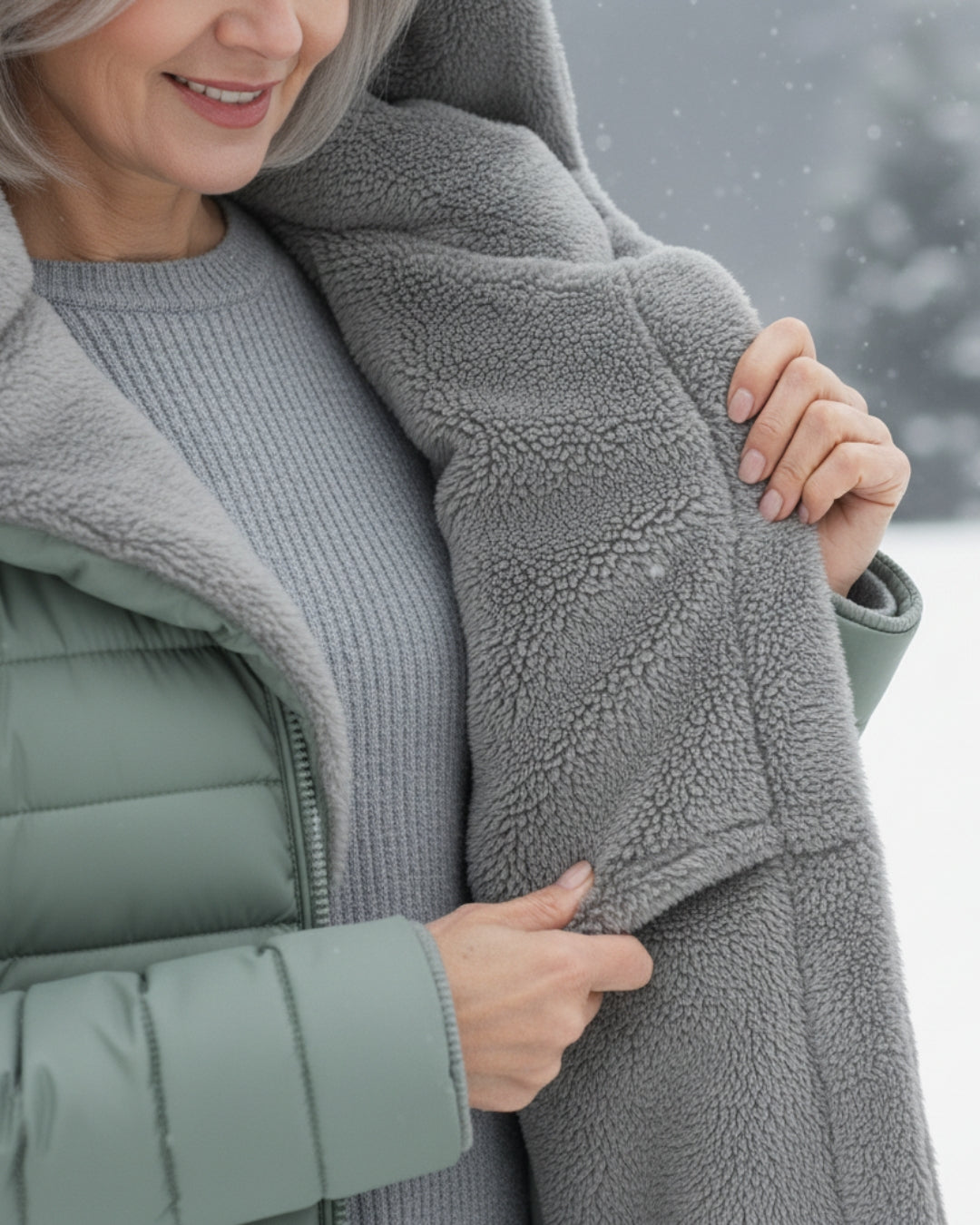 Warm puffer winter coat for women | Olivia -13