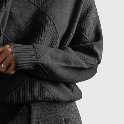 Relaxed cosy turtleneck everyday jumper for women | Lunelle -9