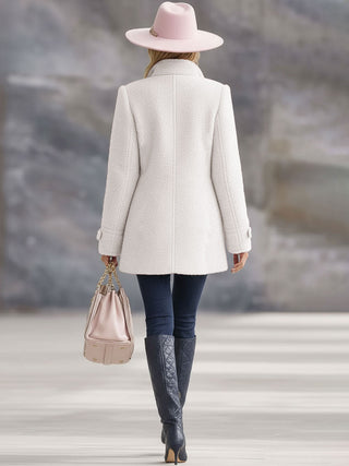 Vintage-inspired zip-up fleece jacket for women | Rosmelle -9