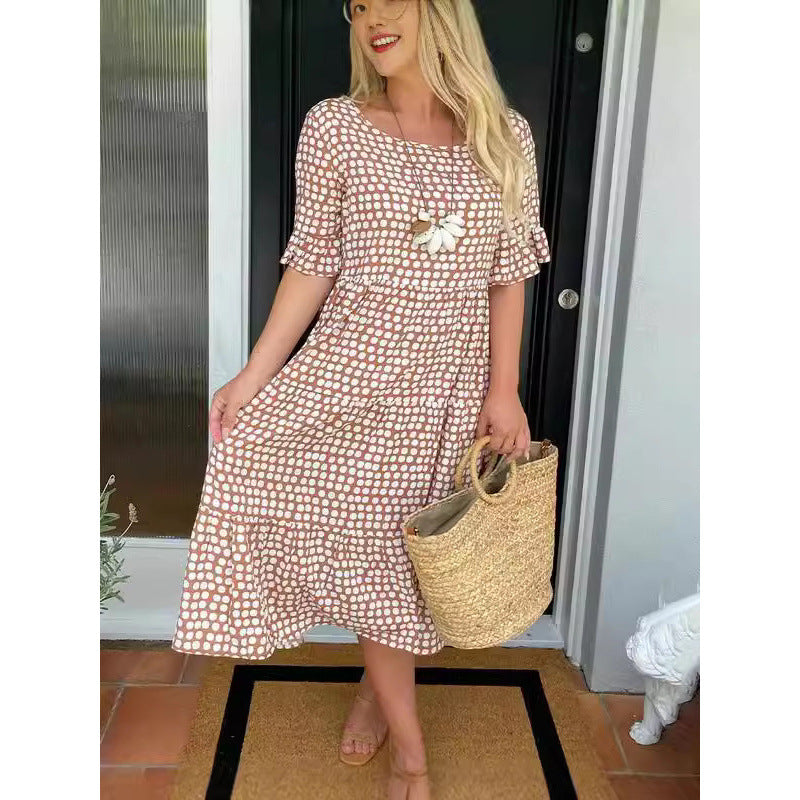 Marielle | Women's Polka Dot Midi Dress
