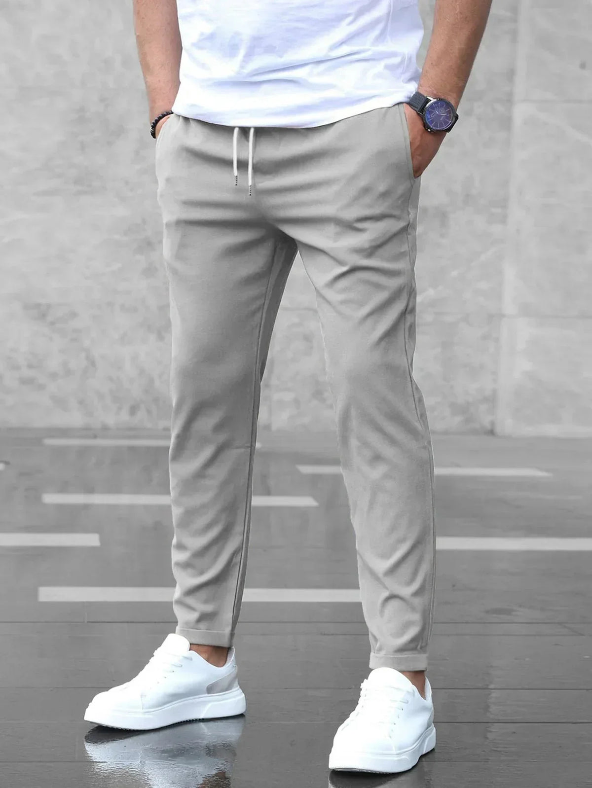 Premium stretch tailored trousers for men | Pantaloni -1